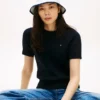 Hilfiger Logo Bucket Hat aus gebürstetem Stoff Hilfiger Logo Bucket Hat aus gebürstetem Stoff