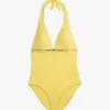 Hilfiger Logo Neckholder-Badeanzug
