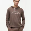 Hilfiger Logo Piqué-Schlaf-Hoodie Hilfiger Logo Piqué-Schlaf-Hoodie