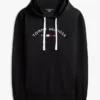 Hilfiger Logo Piqué-Schlaf-Hoodie Hilfiger Logo Piqué-Schlaf-Hoodie