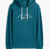 Hilfiger Logo Piqué-Schlaf-Hoodie Hilfiger Logo Piqué-Schlaf-Hoodie