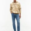 Hoodie mit gebürsteter Innenseite und tropischem Print