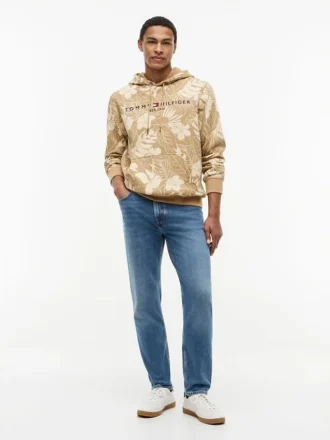 Hoodie mit gebürsteter Innenseite und tropischem Print Hoodie mit gebürsteter Innenseite und tropischem Print