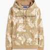 Hoodie mit gebürsteter Innenseite und tropischem Print