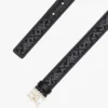 Jacquard-Gürtel mit Monogramm-Schnalle Jacquard-Gürtel mit Monogramm-Schnalle