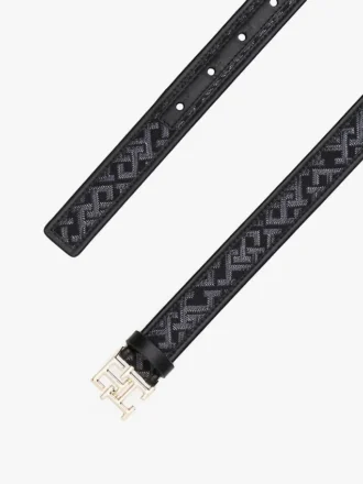 Jacquard-Gürtel mit Monogramm-Schnalle Jacquard-Gürtel mit Monogramm-Schnalle