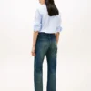 Jeans mit mittlerer Leibhöhe und geradem, lockerem Schnitt