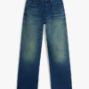 Jeans mit mittlerer Leibhöhe und geradem, lockerem Schnitt