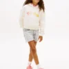 Jeansshorts für Kinder mit unversäubertem Saum Jeansshorts für Kinder mit unversäubertem Saum