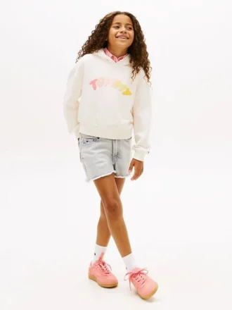 Jeansshorts für Kinder mit unversäubertem Saum