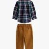 Kariertes Hemd- und Hose-Set für Babys