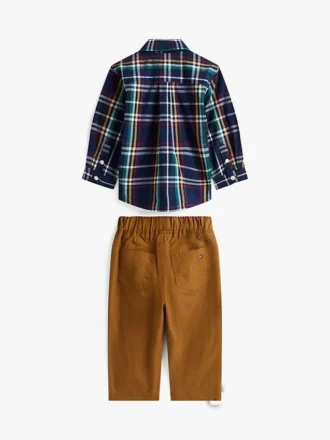 Kariertes Hemd- und Hose-Set für Babys