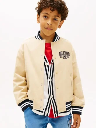 Kinder-Bomberjacke aus gebürstetem Twill Kinder-Bomberjacke aus gebürstetem Twill