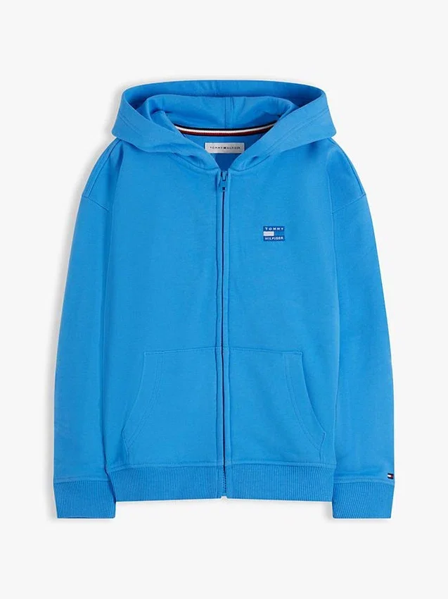 Kinder-Hoodie mit Reißverschluss und tonalen Flaggen Kinder-Hoodie mit Reißverschluss und tonalen Flaggen