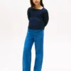 Kinder-Jeans mit weitem Bein und Gummizug Kinder-Jeans mit weitem Bein und Gummizug
