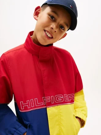 Kinder-Regatta-Jacke mit Farbblock-Design Kinder-Regatta-Jacke mit Farbblock-Design