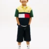 Kinder-Rugby-Polo mit Farbblock
