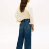 Kinder-Stretch-Jeans mit weitem Bein