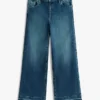 Kinder-Stretch-Jeans mit weitem Bein
