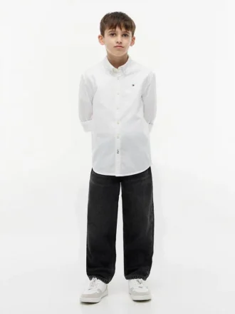 Kinder-Stretch-Oxford-Hemd Kinder-Stretch-Oxford-Hemd