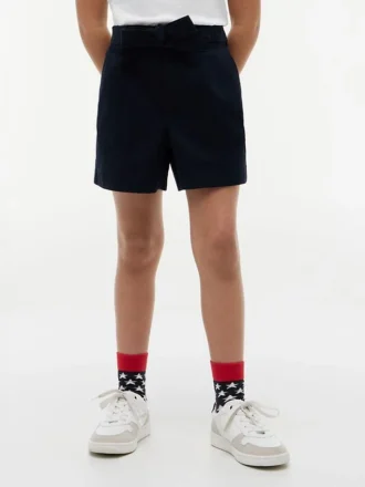 Kinder-Stretch-Shorts mit Gürtel Kinder-Stretch-Shorts mit Gürtel