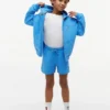 Kinder-Sweatshorts mit tonalem Flaggenlogo