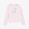 Kinder-T-Shirt mit Blumen-Monogramm Kinder-T-Shirt mit Blumen-Monogramm