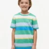 Kinder-T-Shirt mit bunten Streifen Kinder-T-Shirt mit bunten Streifen