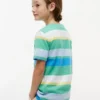 Kinder-T-Shirt mit bunten Streifen Kinder-T-Shirt mit bunten Streifen