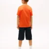 Kinder-T-Shirt mit Monogramm und Streifen Kinder-T-Shirt mit Monogramm und Streifen
