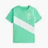 Kinder-T-Shirt mit Monogramm und Streifen Kinder-T-Shirt mit Monogramm und Streifen