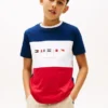 Kinder-T-Shirt mit Multiflag-Logo und Farbblock-Design