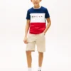 Kinder-T-Shirt mit Multiflag-Logo und Farbblock-Design