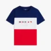 Kinder-T-Shirt mit Multiflag-Logo und Farbblock-Design