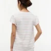 Kinder-T-Shirt mit Streifen und Rüschen an den Ärmeln Kinder-T-Shirt mit Streifen und Rüschen an den Ärmeln