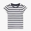Kinder-T-Shirt mit Streifen und Rüschenärmeln