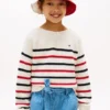 Kinderpullover mit maritimen Streifen