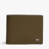 Leder-Brieftasche mit durchgehendem Flaggenlogo Leder-Brieftasche mit durchgehendem Flaggenlogo