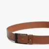 Leder-Gürtel mit durchgehendem Flaggenlogo Leder-Gürtel mit durchgehendem Flaggenlogo