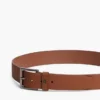 Leder-Gürtel mit durchgehendem Flaggenlogo Leder-Gürtel mit durchgehendem Flaggenlogo