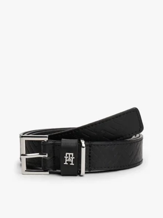 Leder-Gürtel mit durchgehendem Monogramm Leder-Gürtel mit durchgehendem Monogramm