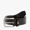 Leder-Gürtel mit Flaggen-Schlaufe Leder-Gürtel mit Flaggen-Schlaufe