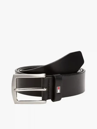 Leder-Gürtel mit Flaggen-Schlaufe Leder-Gürtel mit Flaggen-Schlaufe