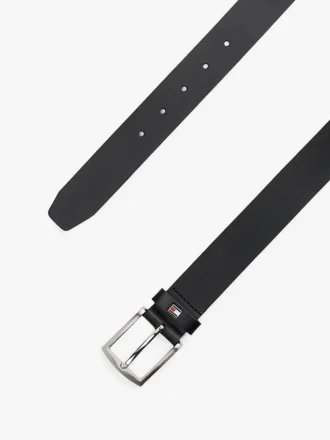 Leder-Gürtel mit Flaggen-Schlaufe Leder-Gürtel mit Flaggen-Schlaufe