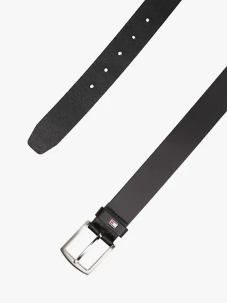 Leder-Gürtel mit Flaggen-Schlaufe Leder-Gürtel mit Flaggen-Schlaufe