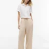 Leichte Pull-On-Hose aus Leinenmischung Leichte Pull-On-Hose aus Leinenmischung