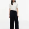 Leichte Pull-On-Hose aus Leinenmischung Leichte Pull-On-Hose aus Leinenmischung