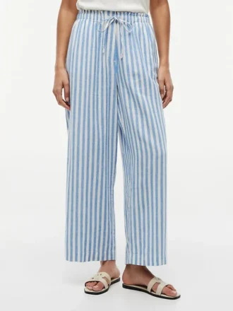 Leichte Pull-On-Hose aus Leinenmischung