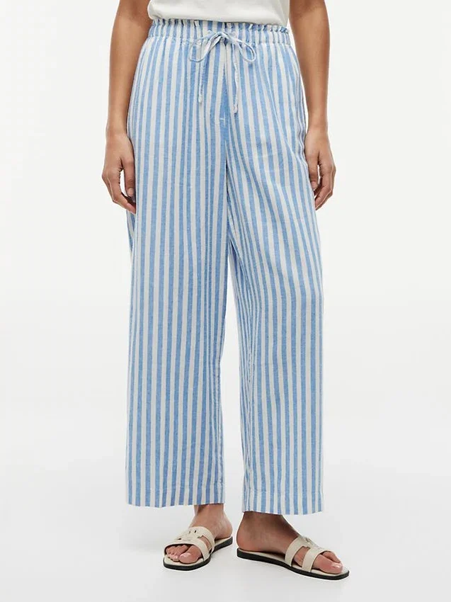Leichte Pull-On-Hose aus Leinenmischung Leichte Pull-On-Hose aus Leinenmischung