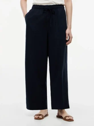 Leichte Pull-On-Hose aus Leinenmischung Leichte Pull-On-Hose aus Leinenmischung